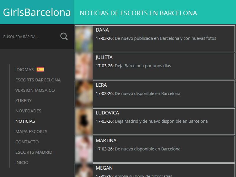 Notícias Escorts Barcelona